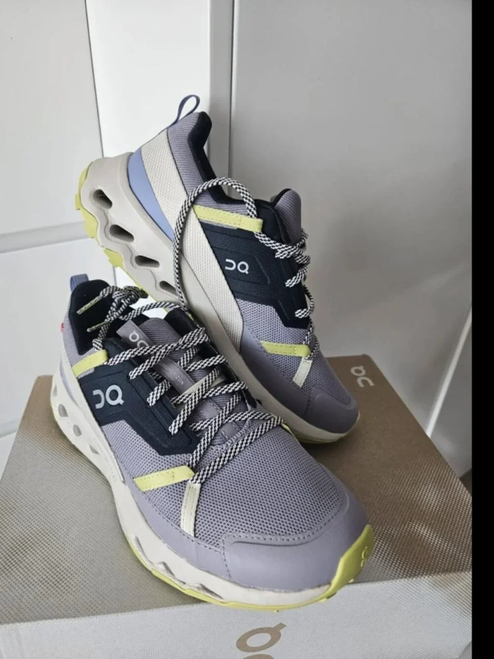 On Cloud Hiking Sneakers Purple Lime Women’s US 8