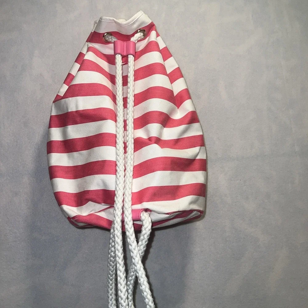 Victorias Secret striped backpack
