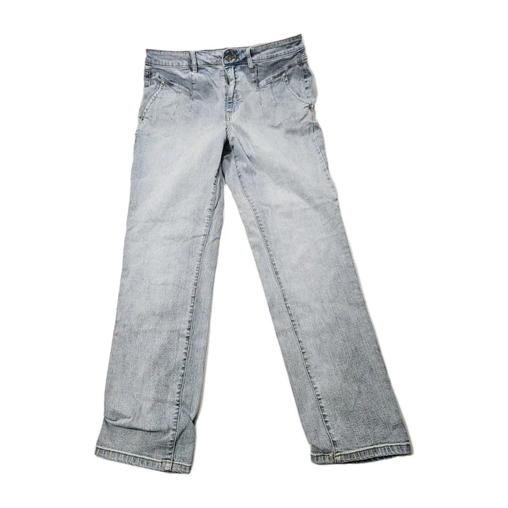 Candace Cameron Bure Raw Edge Hem Jean-Big Sur Med‎ Wash Size 14