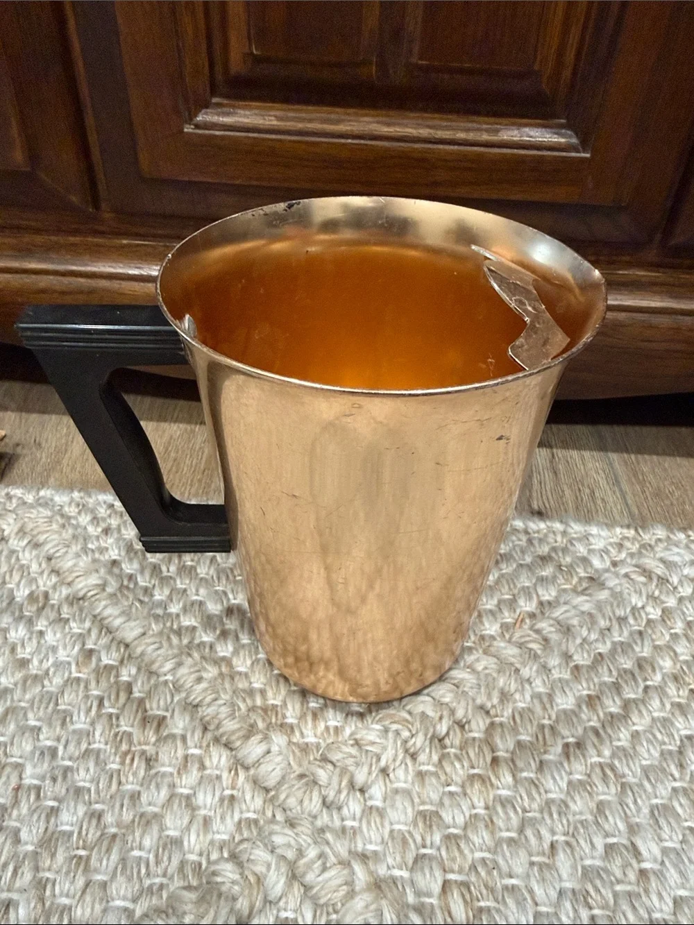 MCM Vintage Color Craft Aluminum Pitcher - Midcentury Serveware- copper