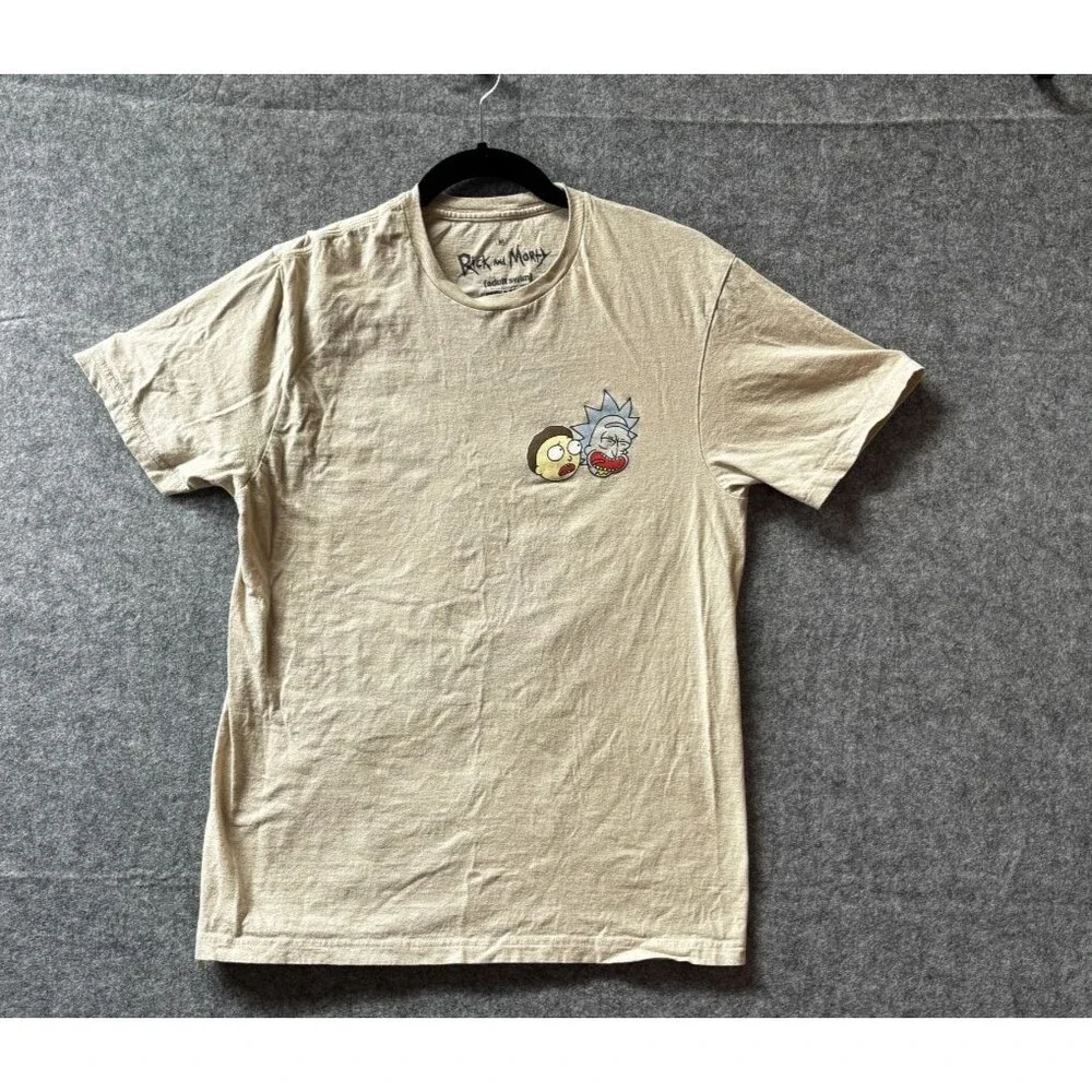 Rick and Morty Wubba Lubba Dub Dub T-Shirt Men’s M Gray Adult Swim 2023