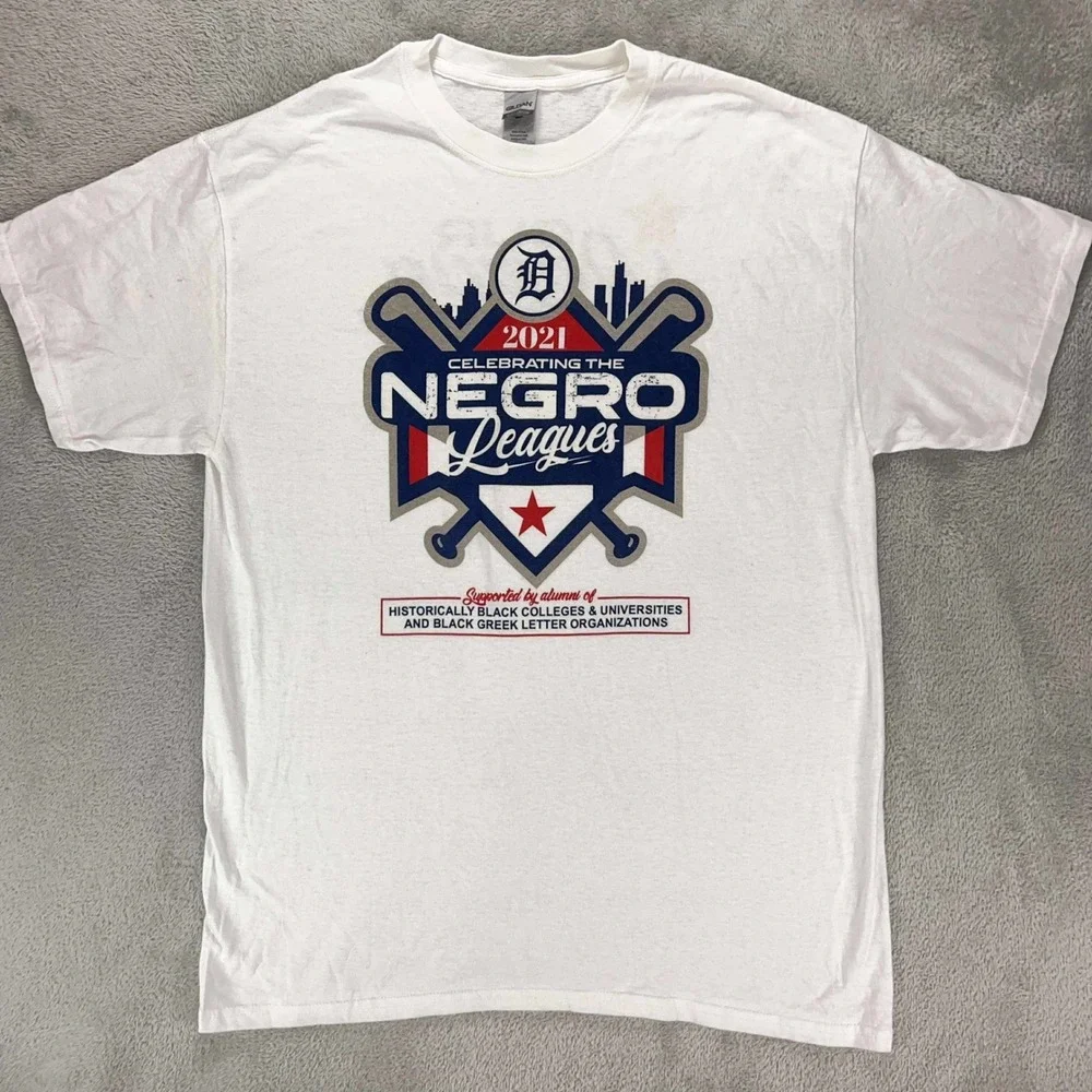 Gildan Negro Leagues T-Shirt Baseball‎ HBCU Alumni Tee White large