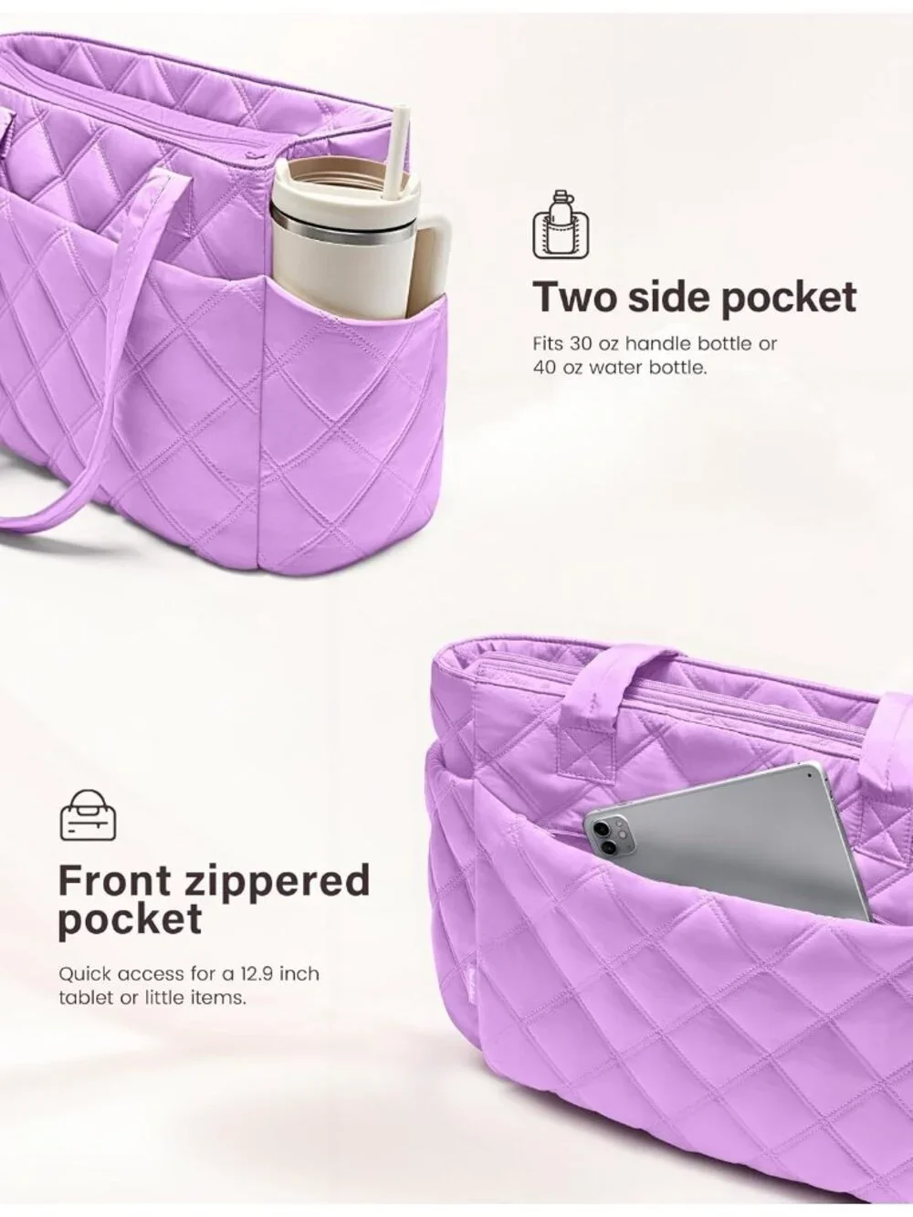 N/A puffy bags