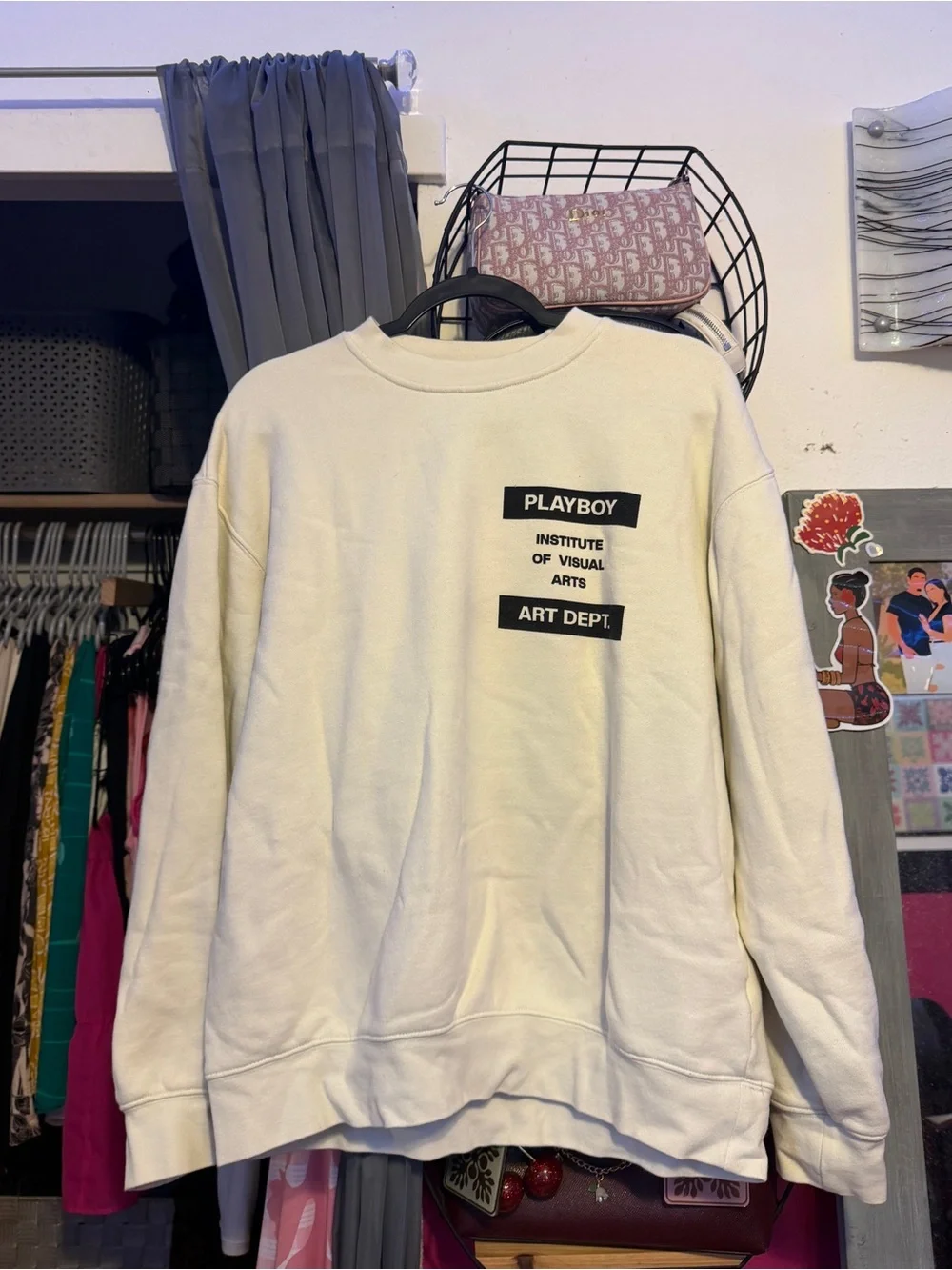 PLAYBOY Cream Crewneck Sweatshirt - Art Dept.