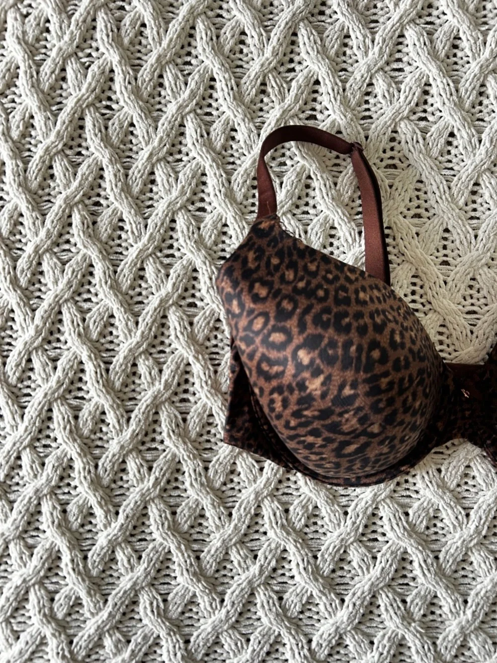 Leopard Print Padded Bra 🤎🖤