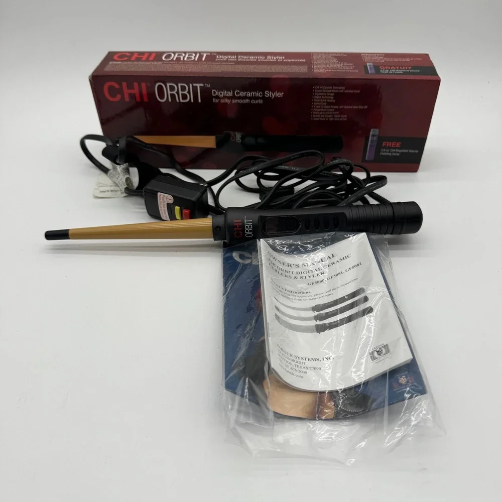 CHI Orbit Digital Ceramic Styler Curling Wand GF5082 3/4