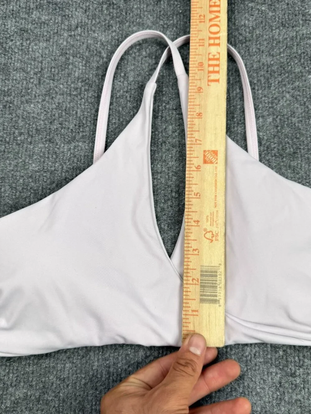 Lilac Wrap Front Padded Bikini Top Strappy Halter No tag L/XLmeasurements Damage