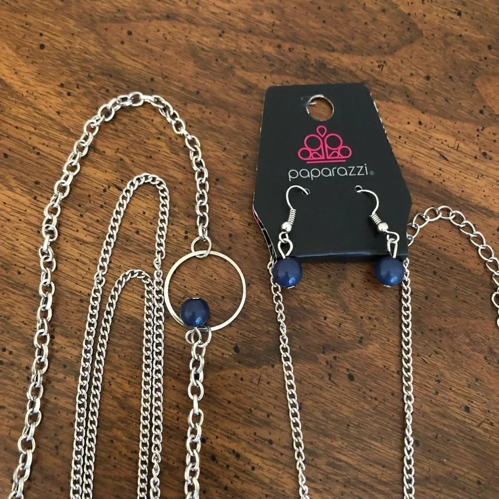 paparazzi necklace earring