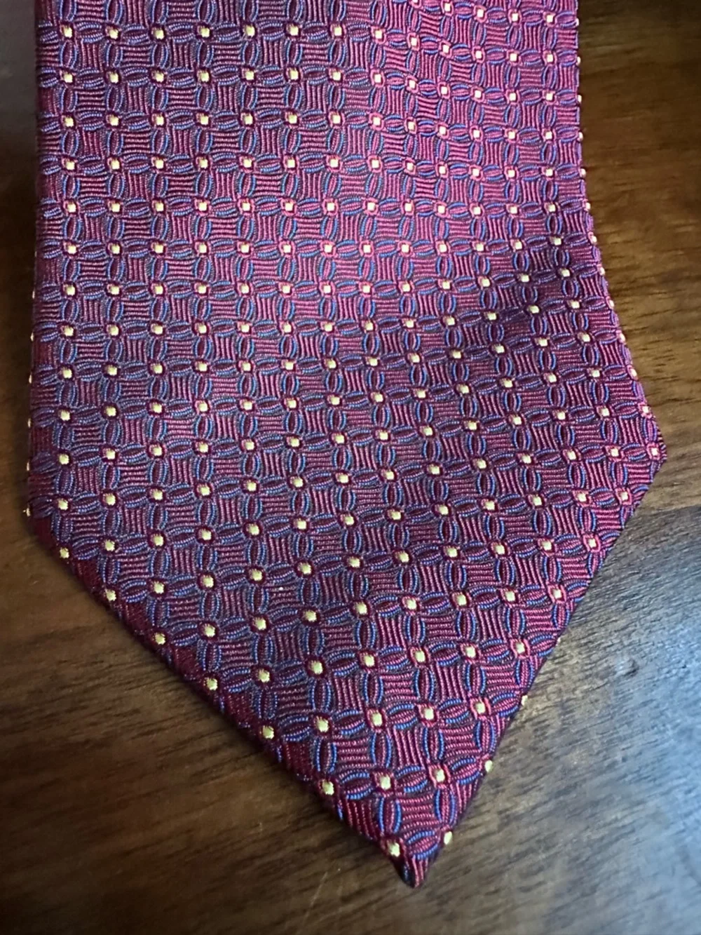 Robert Stewart burgundy tie