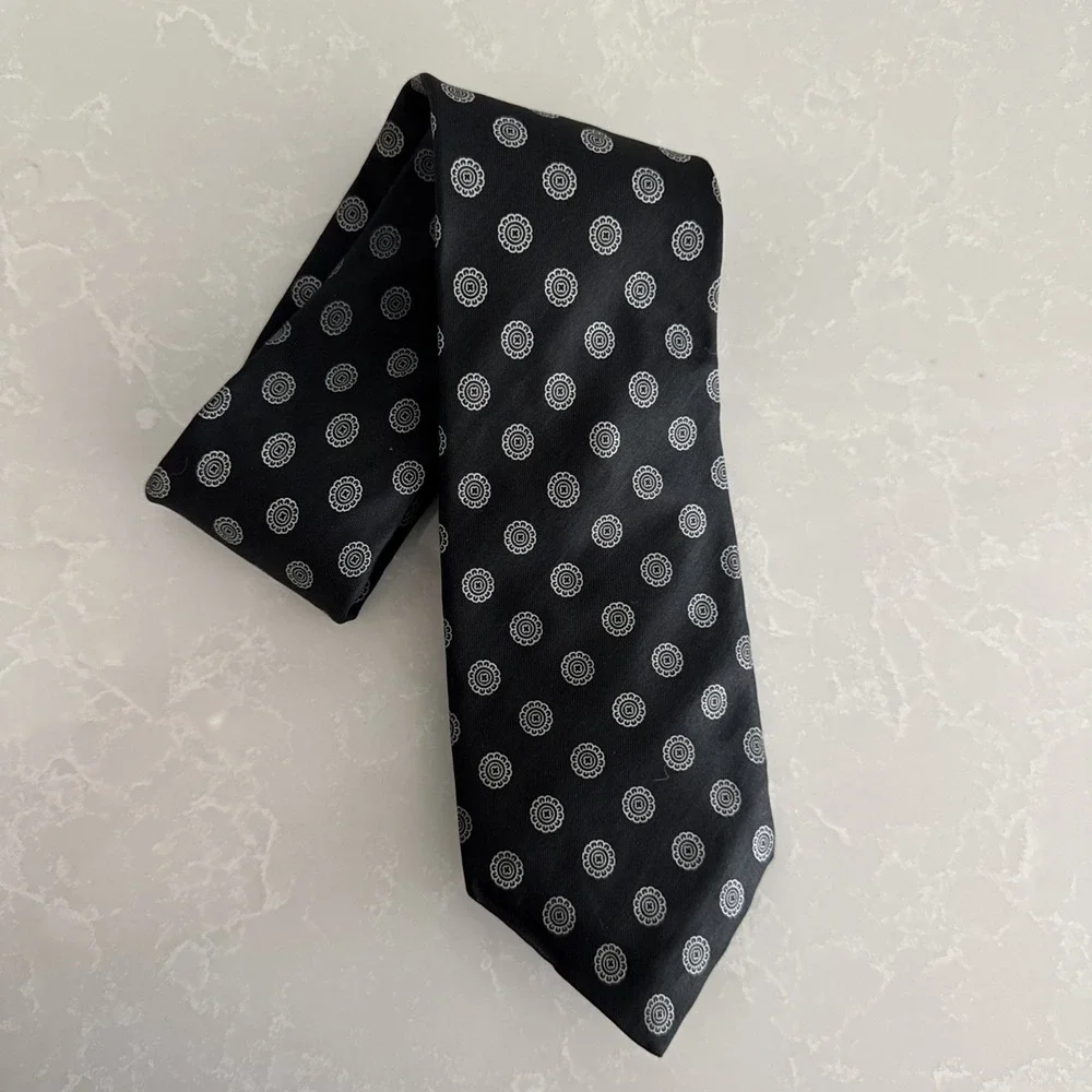 VTG Men's Harve‎ Benard Print Silk Tie