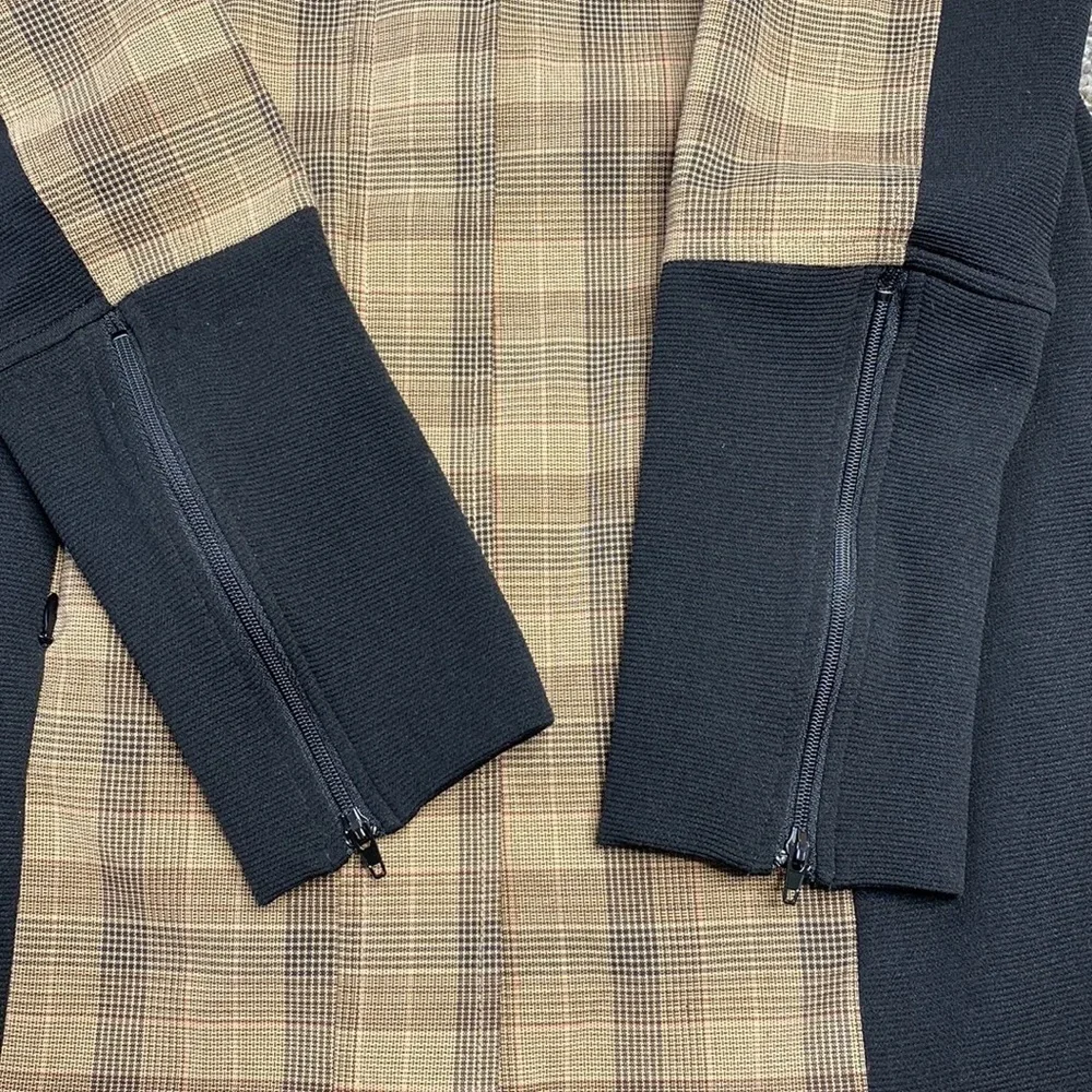 Anatomie Plaid City Slick Travel Zip Lightweight Jacket Size XS