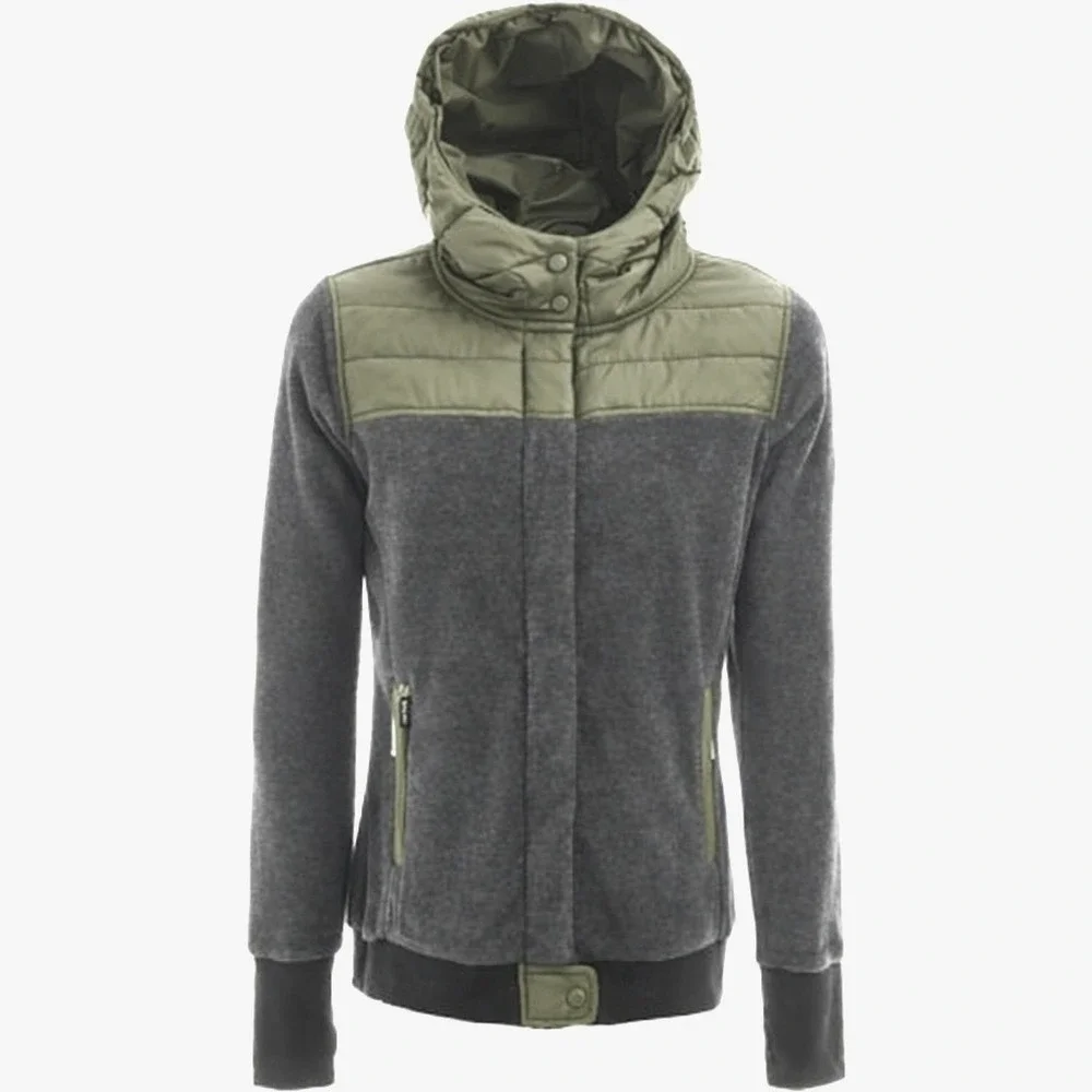 Holden Sherpa Full-Zip Fleece Jacket‎ Charcoal Green Women's Large