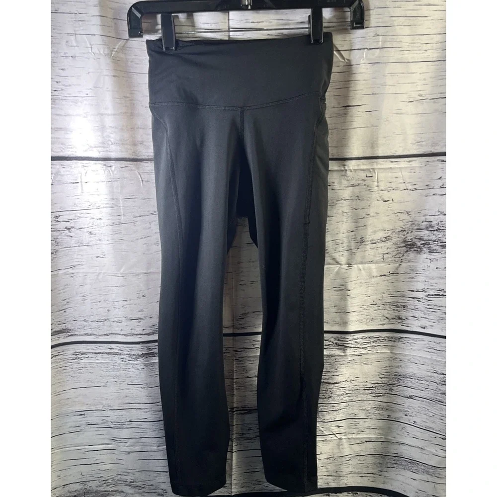 Nike Women's Epic‎ Fast Mid Rise Crop Running Leggings CZ9238-010 XS Black