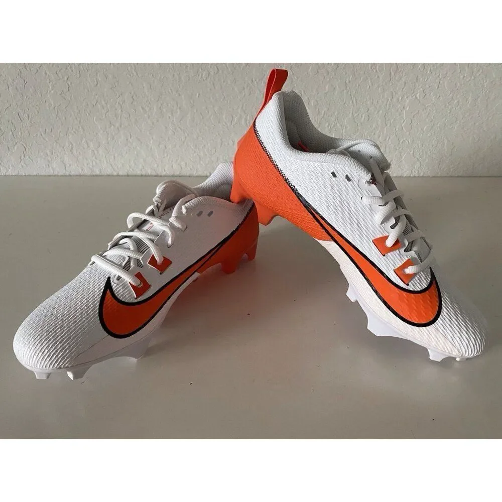 Nike Vapor Edge Speed 360 2 White Orange Football Cleats‎ FQ4045-100 Men’s 8.5