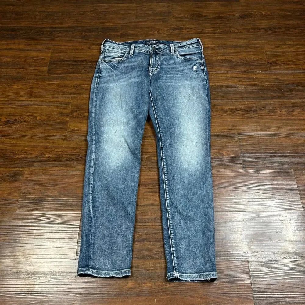 Silver-jeans-co Women's Blue and Navy Jeans