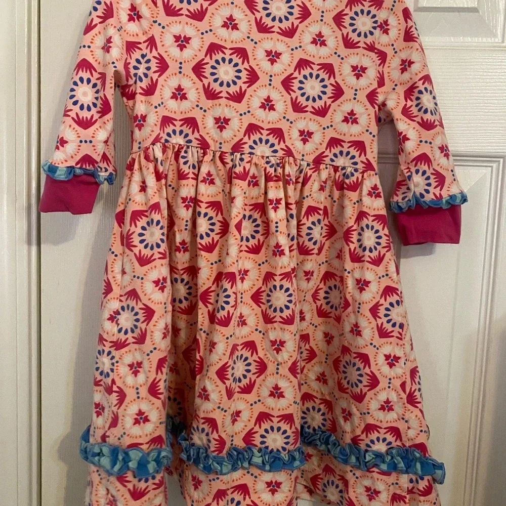 Wildflowers pink print 4t