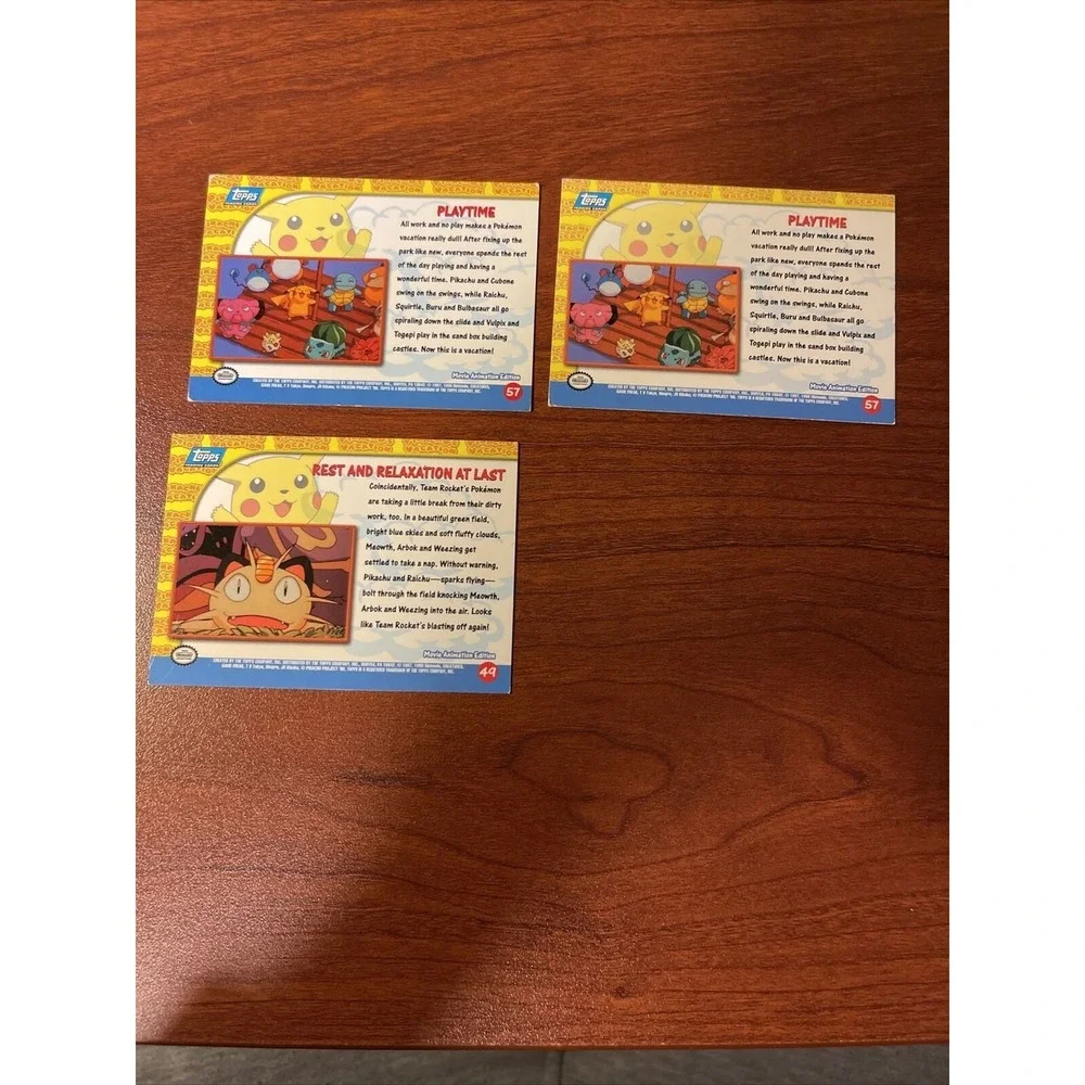 Pokemon three cards