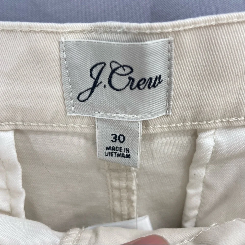 NWT J.Crew Vintage Slim Straight Chino Pants in Natural / Ivory‎ Size 30