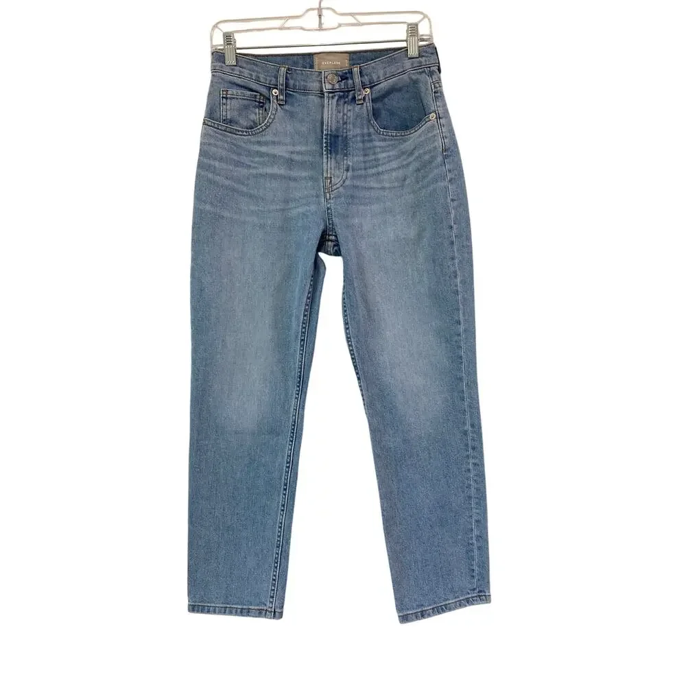 Everlane High Rise Straight Ankle Jeans Womens Size‎ 28 Preppy Normcore Business