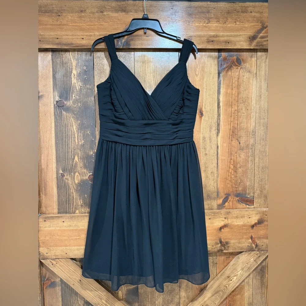 Bill Levkoff Women’s Formal Dress Black Knee‎ Length Cocktail Dress Size 14