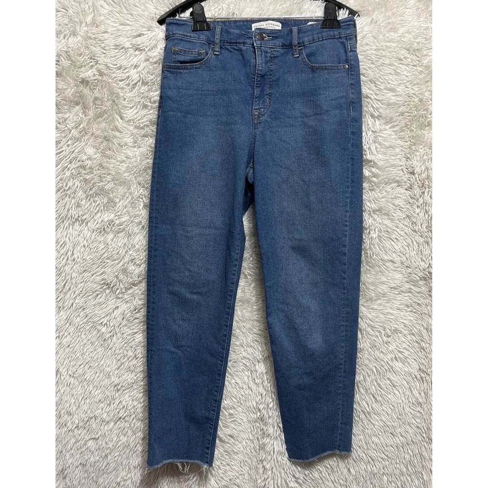 Social Standard By Sanctuary Women’s High Rise‎ Slim Straight Denim Jeans Size 6