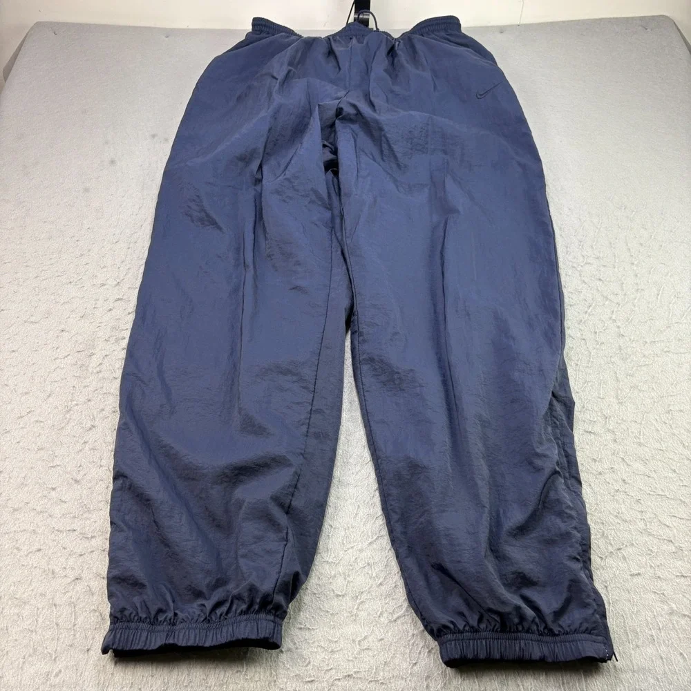 Vintage‎ Nike Track Pants Mens XL Blue Jogger Tapered Windbreaker 90s Lined