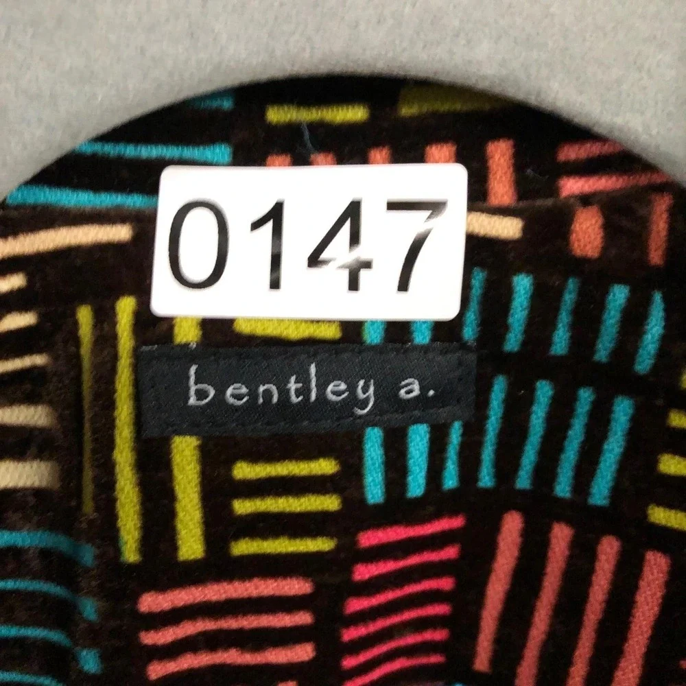 Bentley A Geometric Print Blazer Jacket Women Tie Waist Sz S‎