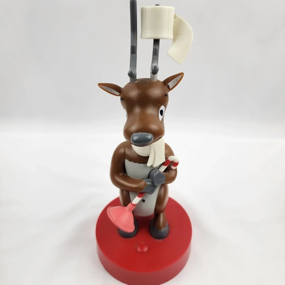 Hallmark Deer‎ John Toilet Reindeer Bathroom Humor Singing Jokes Motion Sensor