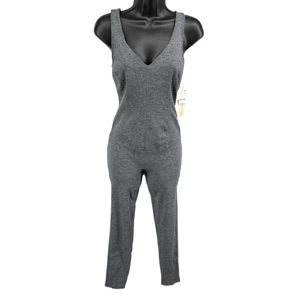 FP Movement x Hatch Never‎ Better One Piece Jumpsuit XS Black Heather NWT
