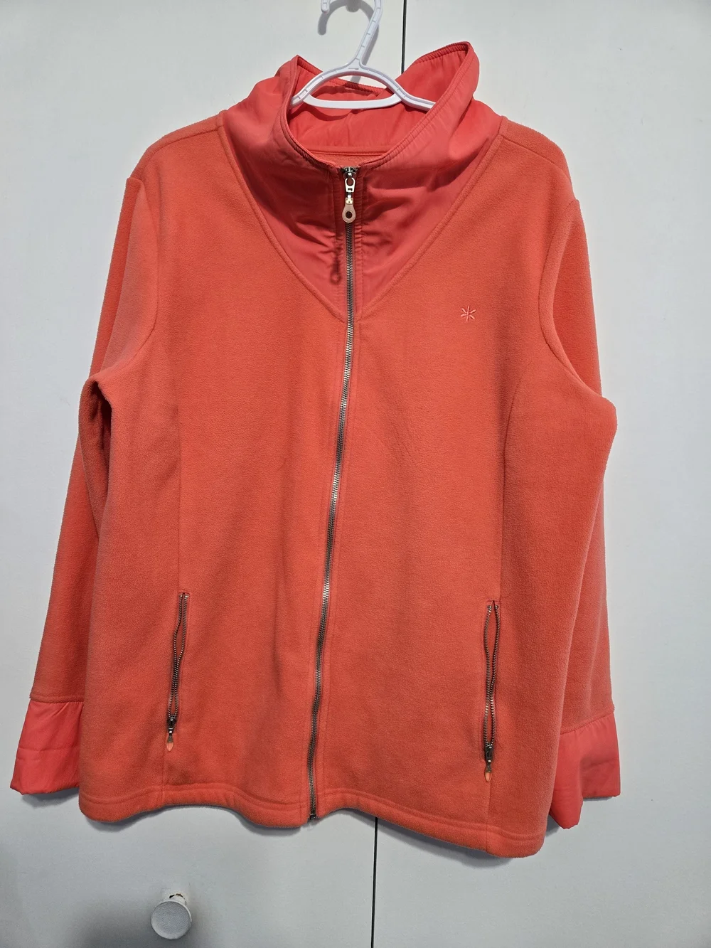 Old Navy Coral Fleece Zip Up Jacket Women’s XL Cozy‎ Lightweight Layer