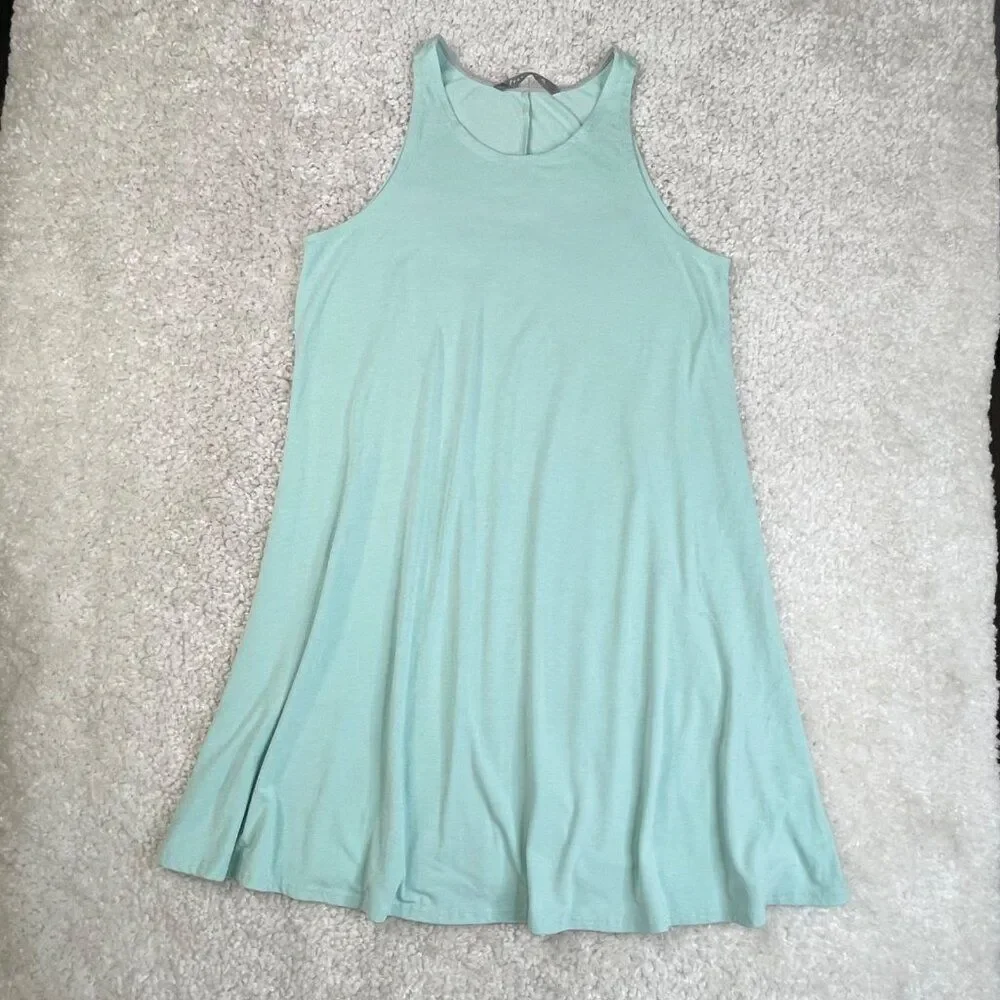 Free Fly Bamboo Flex Tank Dress Mint Green Womens XL FLAW