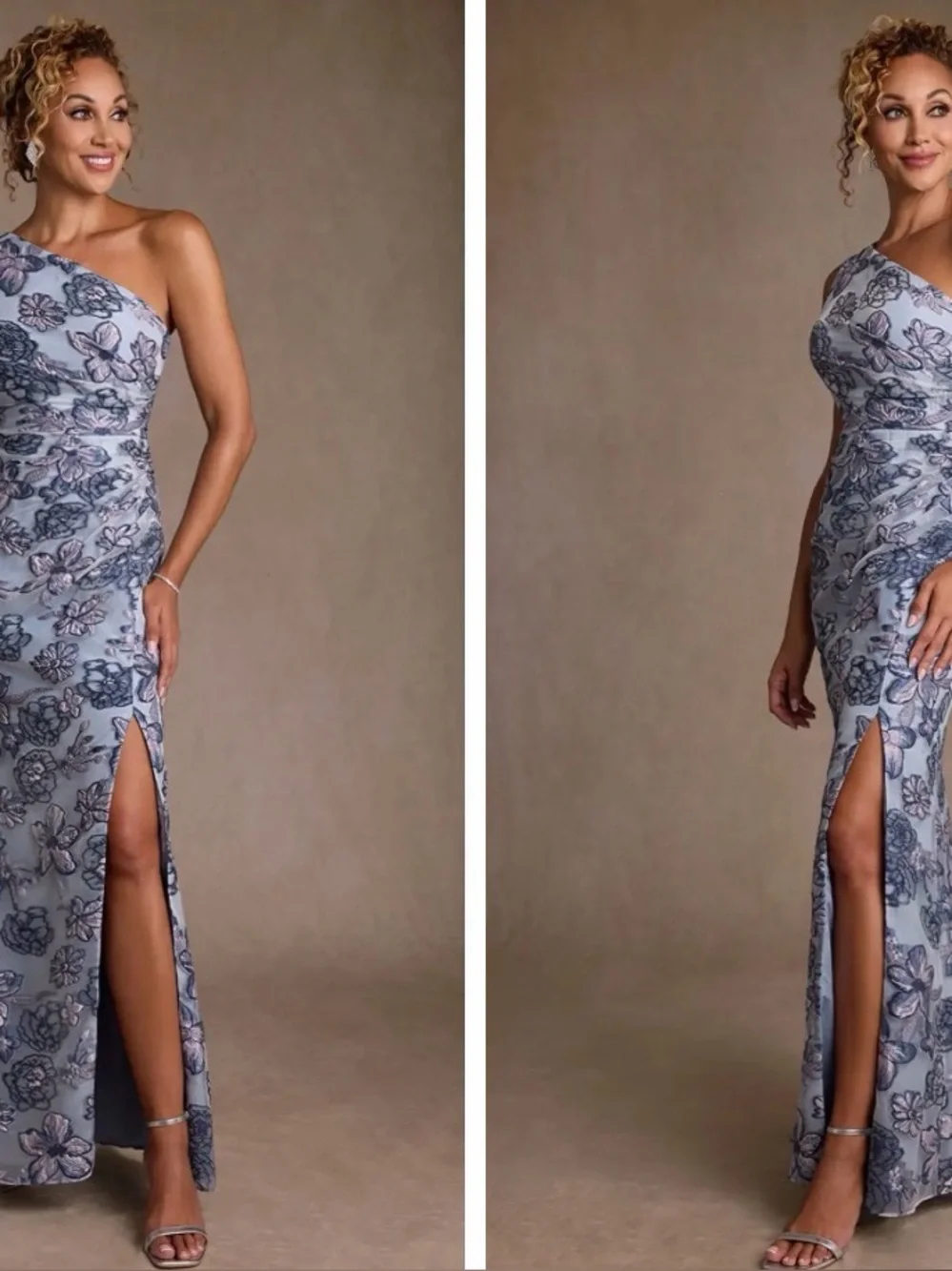 Azazie one shoulder