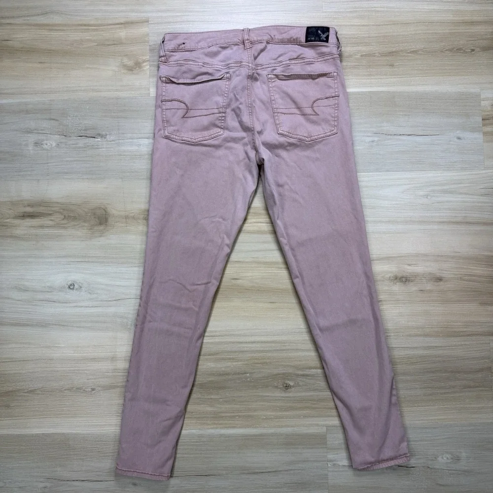 American Eagle Outfitters Women's Pink Jegging Pants Jeans Size 12