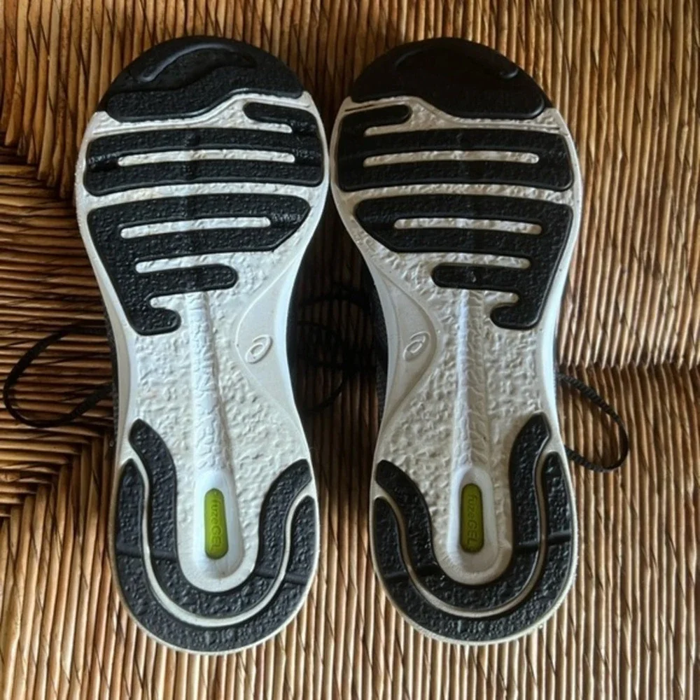 Asics FuzeX Rush FuzeGEL Black Grey Lace Up‎ Running Sneakers Size 9.5