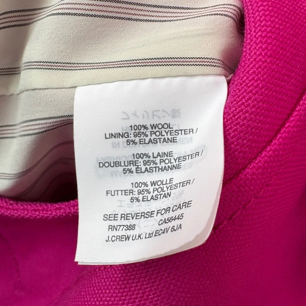 J. Crew tailored discoloration