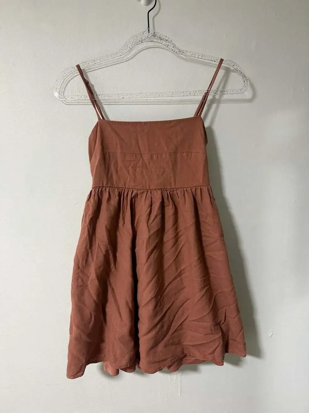 Altar'd State Square Neck Romper Dress with Bow Back Size XS