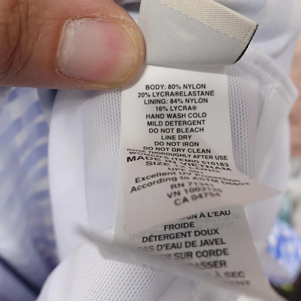 L.L. Bean upf neckline size