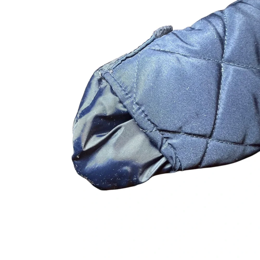 Rothschild Baby‎ Snowsuit Quilted Navy Blue Plaid Lined Hooded 3-6 Months