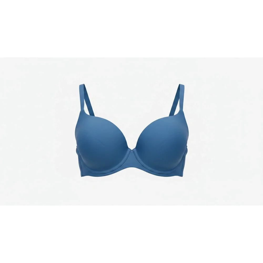 Victoria's Secret PINK Bra Women 36C Blue Lightly Lined Underwire