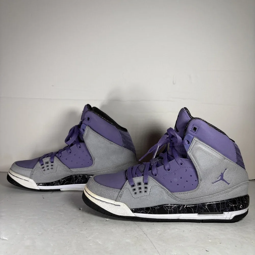 Size 6Y Nike Air Jordan SC-1 GS Stealth‎ / Purple Sneakers 439655 008