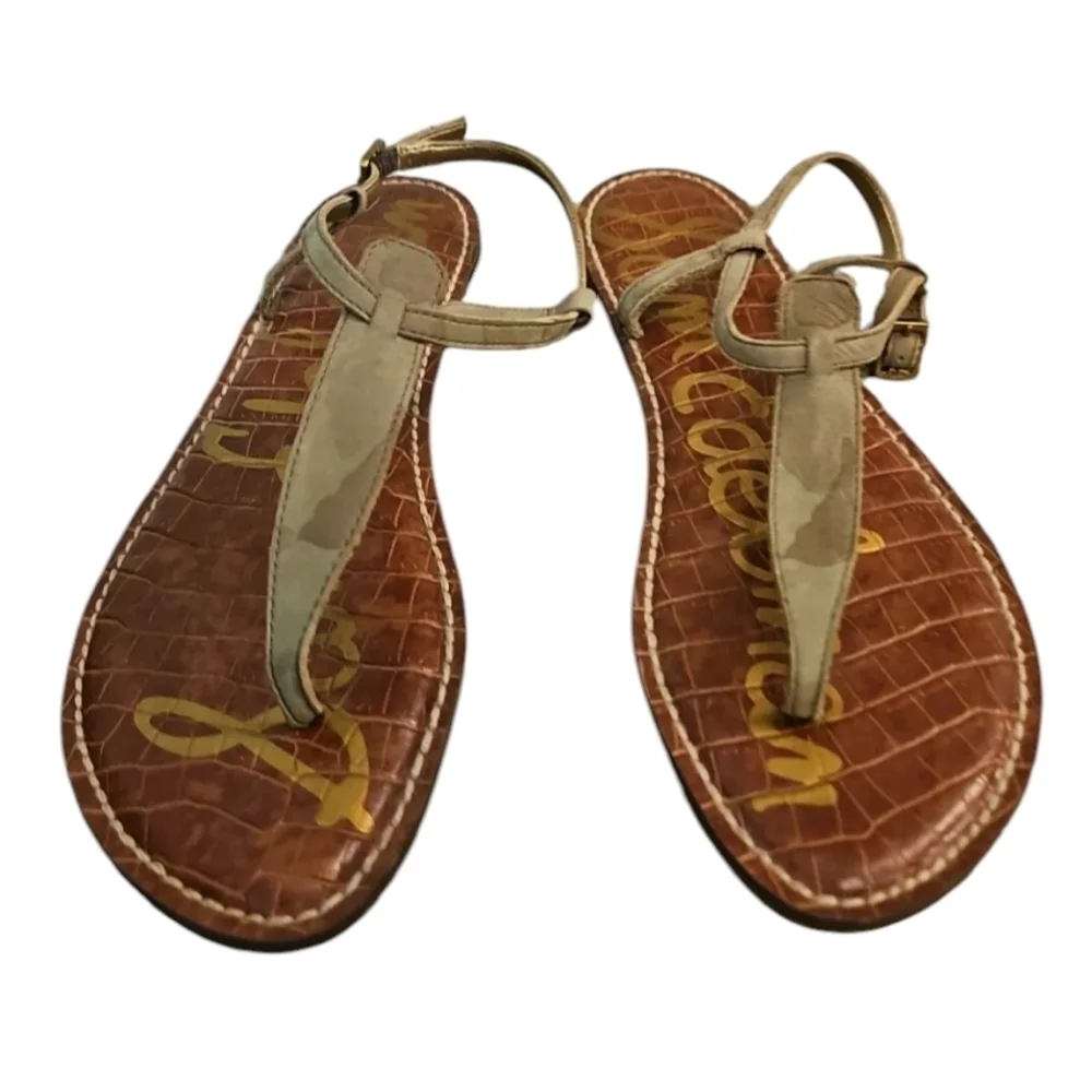 Sam Edelman Gigi Camo T Strap Sandals