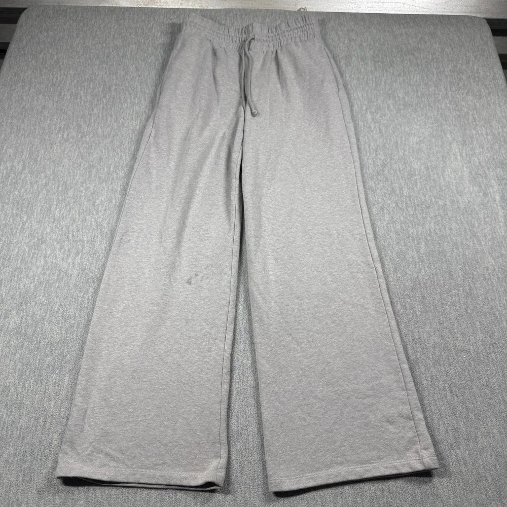 Wild Fable Pants Women S Gray Sweatpants‎ Wide Leg Lounge Fleece Pajamas Cozy