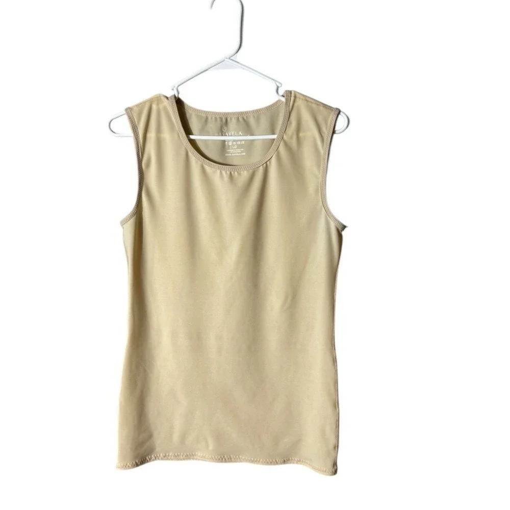 Isavela‎ Compression Vest Tank Large Pull Over No Zipper Post Surgery