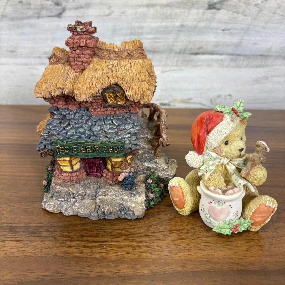 Boyds Bearly‎ Built Village #1 2000 and Steven 1992