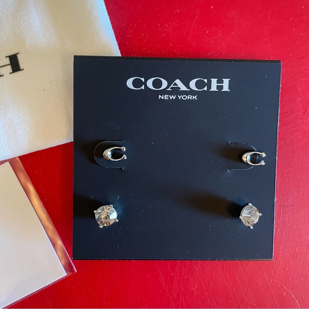 Coach signature stud