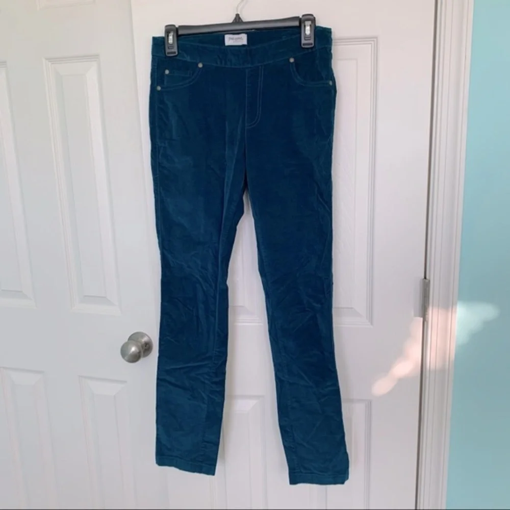 Pajama jeans‎ teal blue corduroy jeans size small