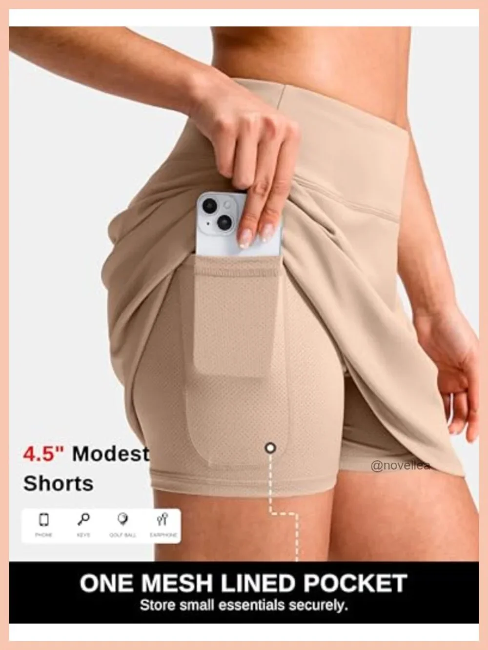 N/A athletic skort