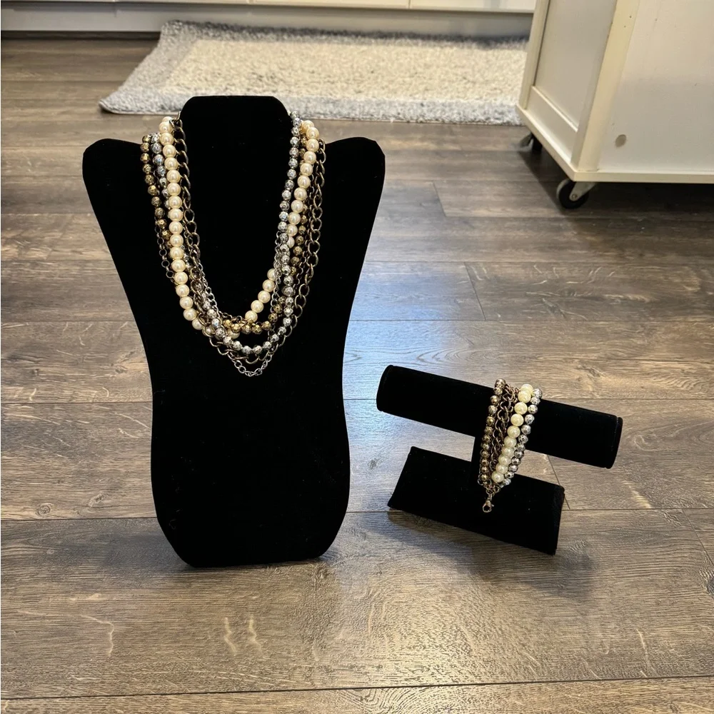 Fashion Jewelry Necklace and Bracelet‎ Set