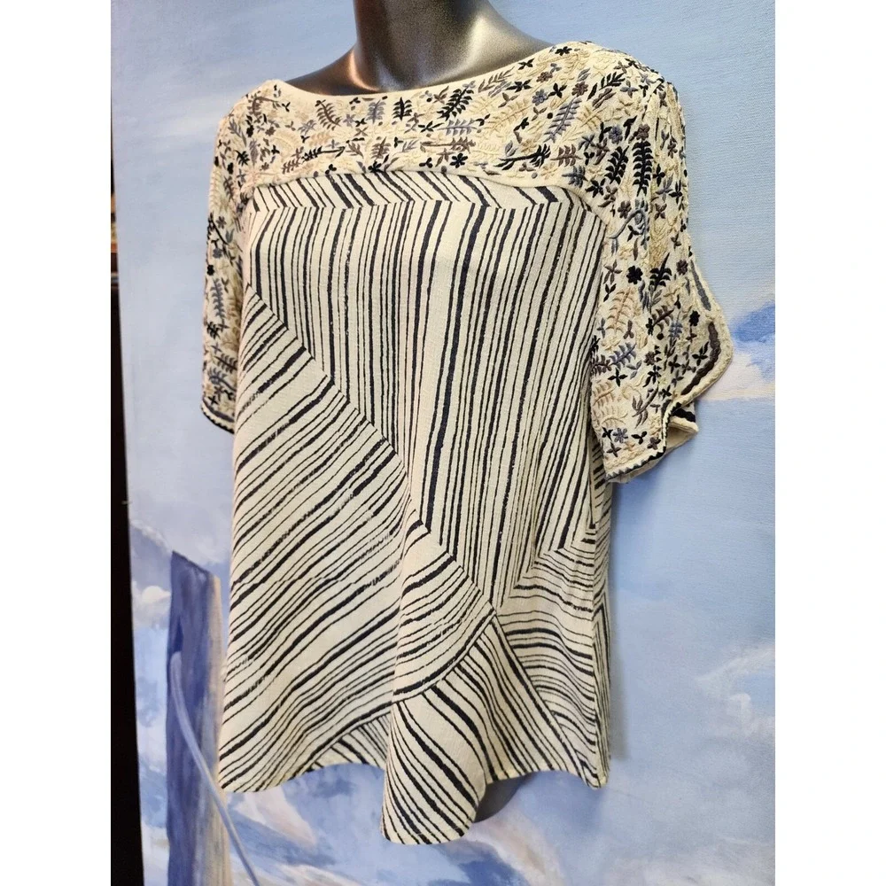 Benares embroidered sleeve