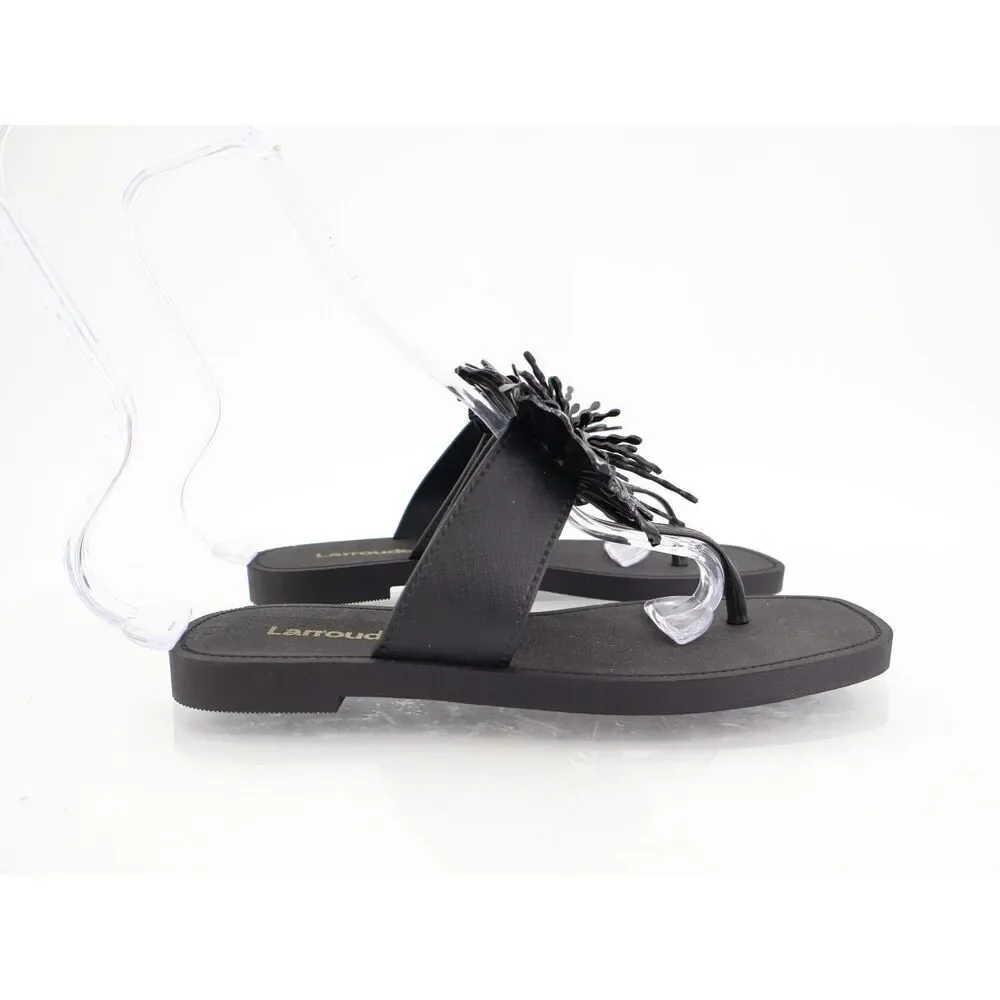 Larroude hibiscus sandals